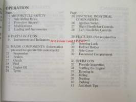 Honda CA 125 Rebel owner´s manual -omistajan käsikirja