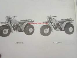 Honda ATC200Ec / ATC200Ed, Parts Cataloque 2 -varaosaluettelo, katso sisältö kuvista tarkemmin