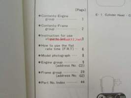 Honda CR125M2, Parts List 2 -varaosaluettelo, katso sisältö kuvista tarkemmin