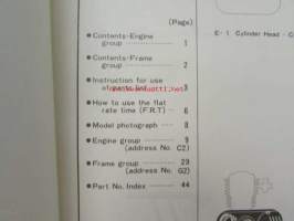 Honda CR125M2, Parts List 2 -varaosaluettelo, katso sisältö kuvista tarkemmin