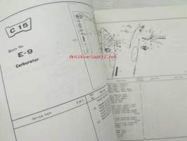 Honda CR125M2, Parts List 2 -varaosaluettelo, katso sisältö kuvista tarkemmin