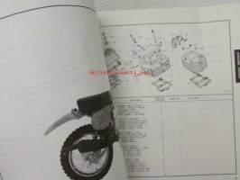 Honda XR75K4, Parts List 1 -varaosaluettelo, katso sisältö kuvista tarkemmin