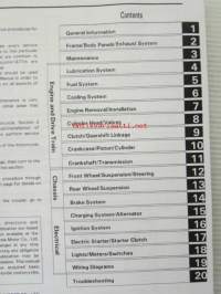Honda CBR900RRn Fire Blade, Shop Manual -Korjaamokäsikirja, katso sisältö kuvista tarkemmin