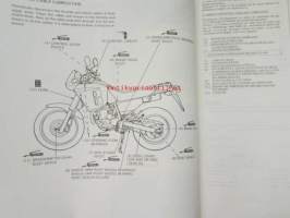 Honda NX250, Shop Manual -Korjaamokäsikirja, katso sisältö kuvista tarkemmin