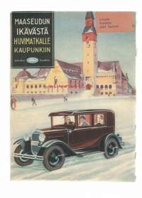 Kotiliesi 1931 nr 7  kansi Pääsiäispöytää/ E Muona, takakansi Ford-mainos, Pääsiäisen ilosanoma, Palestiinan naiset, hautajaiset, Mathilda Wrede, ryijy ja