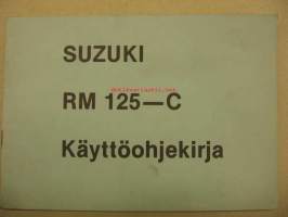 Suzuki RM 125-C käyttöohjekirja