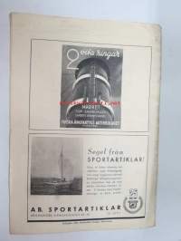 Frisk Bris 1941 nr 10 -ruotsinkielinen purjehduksen ja moottoriveneilyn lehti