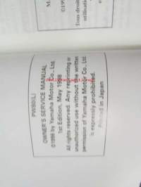 Yamaha PW80 (L) owner´s service manual - omistajan huolto-ohjekirja