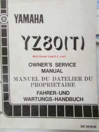 Yamaha YZ80 (T) owner´s service manual - omistajan huolto-ohjekirja