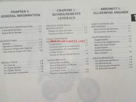 Yamaha XT125 service manual -huolto-ohjekirja
