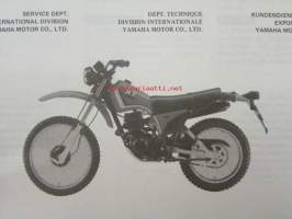 Yamaha XT125 Supplementary service manual -huolto-ohjekirja