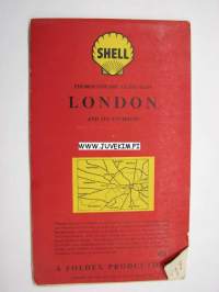 Shell Thoroughfare Guide-map London and its environs -kartta