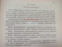 Helsingin kaupungin köyhäinhoidon sekä siihen kuuluvien virastojen ja laitosta ohje- ja johtosäännöt 1934