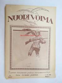 Nuori Voima - Suomen nuorison aikakauslehti 1924 vuosikerta 1924 irtonumeroina - täydellinen, katso tarkemmin kuvista mm. kaikki artikkelit / kirjoittajat /