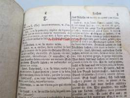 Noveau Dictionnaire allemand-francois- par Chretien Frederic Schwan Tome I-II, J.G. Cotta 1807 -sanakirja