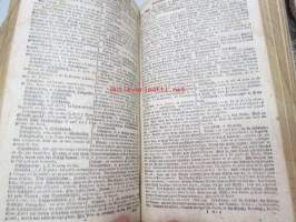 Noveau Dictionnaire allemand-francois- par Chretien Frederic Schwan Tome I-II, J.G. Cotta 1807 -sanakirja