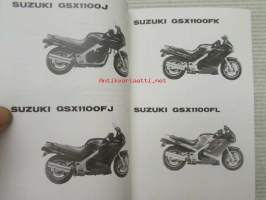 Suzuki GSX1100 (GV72A / GV72B / GV72C / GV72D) - GSX1100J, GSX1100FJ, GHSX1100FK, GSX1100FL, Parts Catalogue -varaosaluettelo