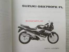 Suzuki GSX750F (GR78A) GSX750FK, GSX750FL, Parts Catalogue -varaosaluettelo