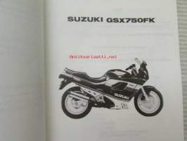 Suzuki GSX750FK (GR78A) Parts Catalogue -varaosaluettelo