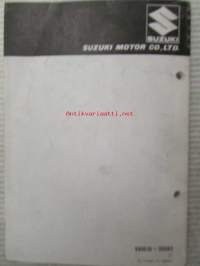 Suzuki GSX600F (GN72A / GN72FJ) GSX600FJ, GSX600FUJ, GSX600FU2J Parts Catalogue -varaosaluettelo