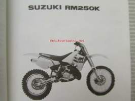Suzuki RM250K (RJ15A) Parts Catalogue -varaosaluettelo