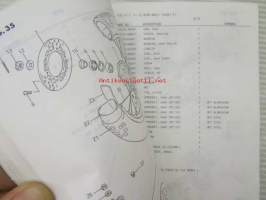 Suzuki RM250 (RJ15A) RM250K, RM250L Parts Catalogue -varaosaluettelo