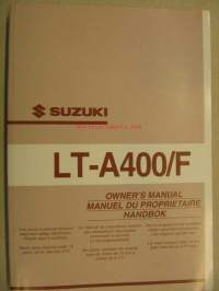 Suzuki LT-A400/F vm. 2002 owner´s manual käyttöohjekirja