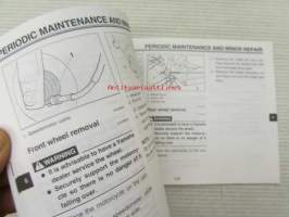 Yamaha SR 125 owner´s manual -käyttöohjekirja