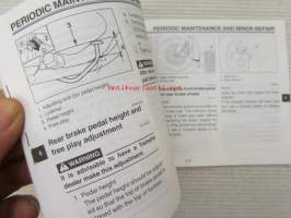 Yamaha SR 125 owner´s manual -käyttöohjekirja