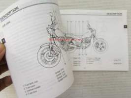 Yamaha SR 125 owner´s manual -käyttöohjekirja