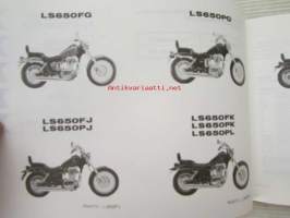 Suzuki LS650 (NP41A - NP41B) - LS650 FG / LS650 PG, LS650 FJ / LS650 PJ, LS650 FK / LS650 PK, LS650 PL / LS650 PM, LS650 PR, Parts Catalogue -varaosaluettelo, katso