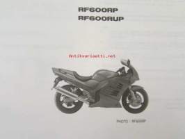 Suzuki RF600R (GN76A / GN76B) RF600RP , RF600RUP Parts Catalogue -varaosaluettelo, katso mallit tarkemmin kuvista.