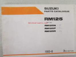 Suzuki RM125 (RF14A) RM125N, RM125P, RM125R Parts Catalogue -varaosaluettelo, katso mallit tarkemmin kuvista.