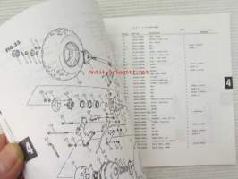 Suzuki LT80 (LM4AC11A) LT80L, LT80M, LT80N, LT80P, LT80R, Parts Catalogue -varaosaluettelo, katso mallit tarkemmin kuvista.