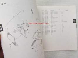 Suzuki AH50 (CA1GA) AH50N, AH50R, AH50GR, Parts Catalogue -varaosaluettelo, katso mallit tarkemmin kuvista.