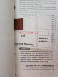 Suzuki DR-Z400/E Service Manual -huolto-ohjekirja
