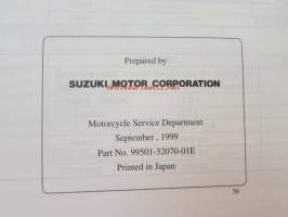 Suzuki VL250 Supplementary Service Manual -huolto-ohjekirja