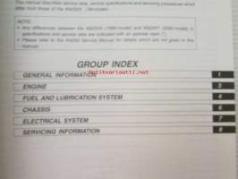 Suzuki AN250 Service Manual + AN250 Supplementary Service Manual -huolto-ohjekirja ja lisäosa