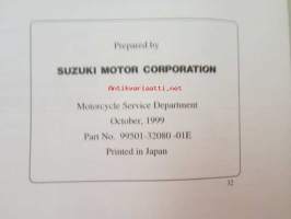 Suzuki AN250 Service Manual + AN250 Supplementary Service Manual -huolto-ohjekirja ja lisäosa