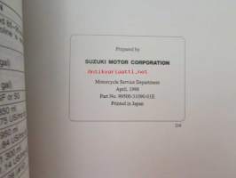 Suzuki GZ125 Service Manual -huolto-ohjekirja