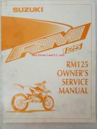 Suzuki RM125 Owner&#039;s Service Manual -huolto-ohjekirja