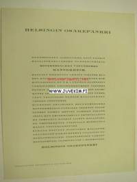 Helsingin Osakepankki, ilmoitus Sotamarsalkka, vapaaherra Mannerheimin erosta pankin hallinnosta 2.2.1935 