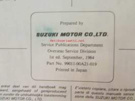 Suzuki GSX1100E/ES/EF Owner&#039;s Manual -omistajan käsikirja