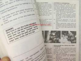 Suzuki GSX1100E/ES/EF Owner&#039;s Manual -omistajan käsikirja