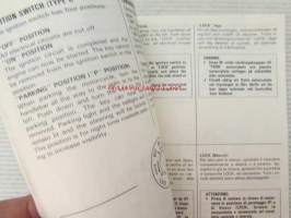 Suzuki GSX1100E/ES/EF Owner&#039;s Manual -omistajan käsikirja