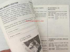 Suzuki GSX1100E/ES/EF Owner&#039;s Manual -omistajan käsikirja