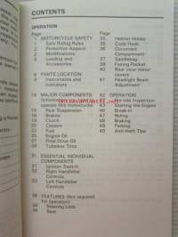 Honda Pan European ST1100 Owner&#039;s Manual -omistajan käsikirja
