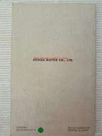 Honda Pan European ST1100 Owner&#039;s Manual -omistajan käsikirja