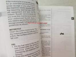 Suzuki VL1500 Owner´s manual -käyttöohjekirja