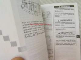 Suzuki VZ800 Owner´s manual -käyttöohjekirja
